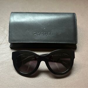 Chanel Black Sunglasses with Case